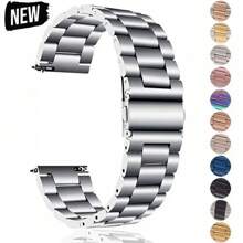20 22mm Stainless Steel Strap Compatible With Huawei WATCH GT 4 41 46mm Metal Wrist Straps Band Bracelet For GT 3 Pro 43mm 46mm 18mm Watchband As A Gift For Students Returning To School