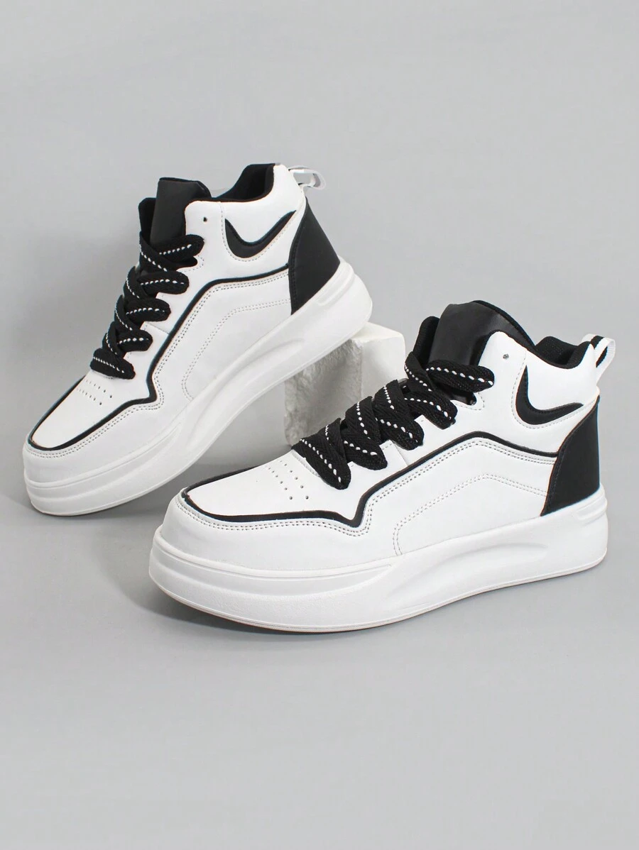 2023新款時尚的戶外女士皮鞋,具有防水,防滑,耐磨,除臭,舒適和輕便等特點,綁帶籃球鞋 - 彩色 - 查看 1