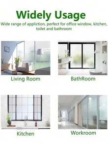 Frosted Privacy Glass Window Film Opaque Glass Vinyl Matte Window Sticker Door Cover Anti-UV Self Adhesive Film For Office Home - Multicolor - View 7