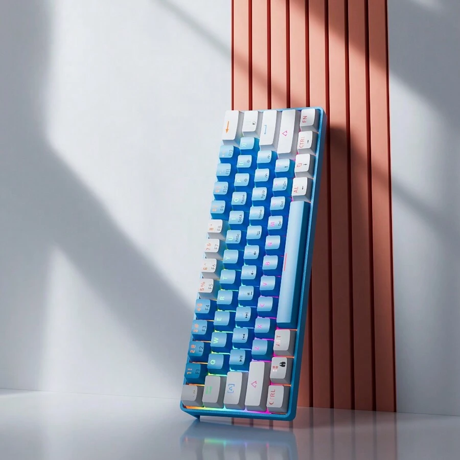 MUCAI MK61 USB C Connection Game Esports 61 Key Mechanical Keyboard ...