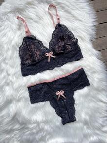 Women Sexy Lingerie Sets - 黑色 - 查看 2
