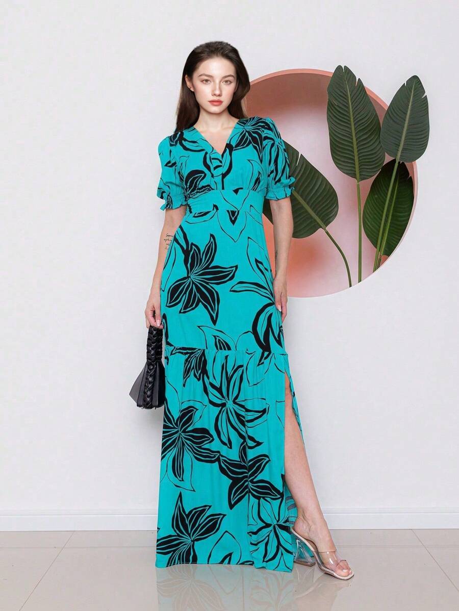 Women Dresses - Màu xanh lam - Xem 1