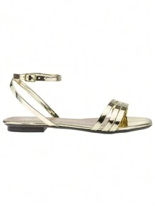 Women Slides - 金色 - 查看 3