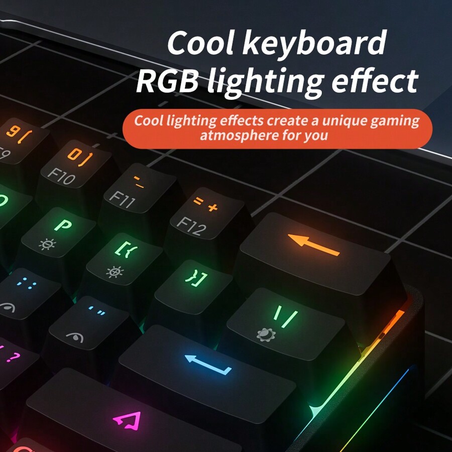 MUCAI MK61 USB C Connection Game Esports 61 Key Mechanical Keyboard ...
