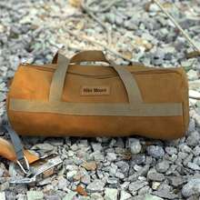 1 Pc Outdoor Camping Kit Cylinder Hand Nail Bag Portable Finishing Bag Hammer Tent Nail Wind Rope Bag - Brown - View 6
