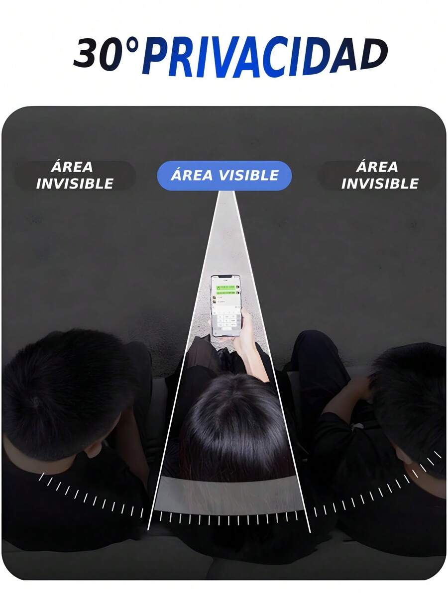 Set 2 Mica Hidrogel Protector Pantalla/Trasera Para Modelos de Huawei, Anti Huellas, Privacidad, Matte, Anti Blue Ray. - PRIVACIDAD - Ver 1