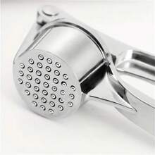 1 件金属压蒜器手动压蒜器手持式压姜器厨房工具家用电器配件小工具圣诞节用品烹饪圣诞节 - 銀色 - 查看 8