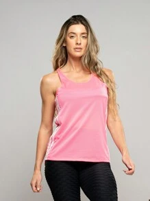 Women Sports Tees & Tanks - 粉色 - 查看 2