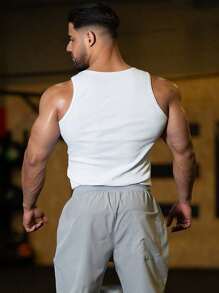 Men Tank Tops - White - View 2