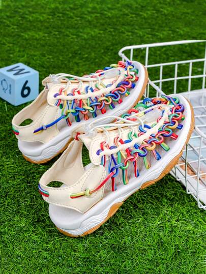 Sandali Sportivi All'aperto Artigianali Intrecciati Per Ragazze In Molteplici Colori Per Primavera Ed Estate