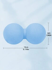 1pc 13*6cm Blue Lacrosse Ball For Massage & Fascia Release - Blue - View 2