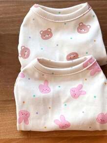 Gilet Per Animali Domestici Con Graziosi Cartoni Animati, Abiti In Pile Per La Primavera/estate Per Cani Di Taglia Piccola E Media, Design A Maglia Che Si Tira Facilmente Dalla Testa