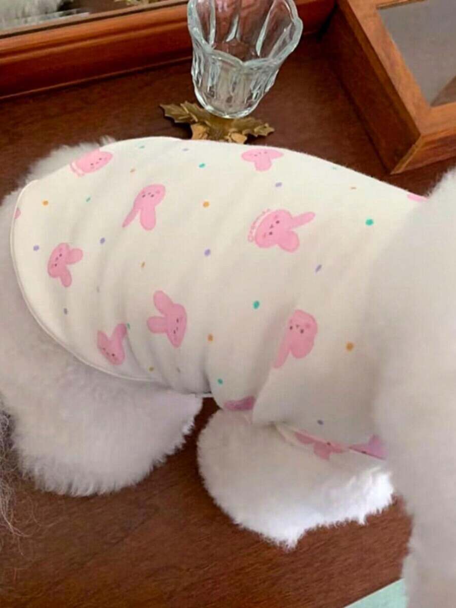 Gilet Per Animali Domestici Con Graziosi Cartoni Animati, Abiti In Pile Per La Primavera/estate Per Cani Di Taglia Piccola E Media, Design A Maglia Che Si Tira Facilmente Dalla Testa