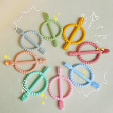 1 Piece Silicone Teether Baby Chew Teething Toys,For 6 To 12 Months And For Babies 12-18 Months Baby Boy And Girl