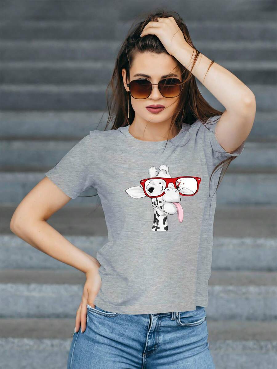 Women T-Shirts - Xám - Xem 1