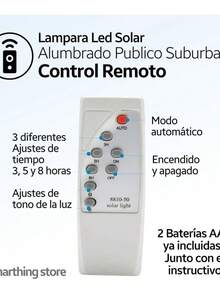 FOUND HOME Lámpara Solar 60w Luminaria Suburbana Alumbrado Con Brazo exterior jardin  suburbana pisos patios terrazas - Negro - Ver 7