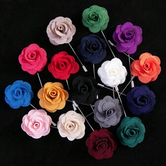1pc High-End Fashionable Fabric Handmade Camellia Lapel Pin For Men, Suitable For Wedding, Banquet, Party, Celebration Wear Vintage Pin For Clothes Bag Charm Backpack For School Kpop Teacher Supplies Bag Charms Cute Office Accessories Shirts Jacket Jewelry Halloween Autumn-Winter Accessories,Suitable For Teens, Youth,Men,Casual, Outdoor, Athletic, Vacation, Graduation Gifts, Birthday, Daily Wear Clothes Pin Funny Teacher Gifts00 Costume Accessories Christmas