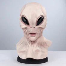 1pc Multicolor Latex Et Alien Head Mask Suitable For Costume Party, Gathering With Friends, Cosplay, Etc. - Multicolor - View 16
