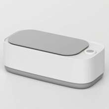 1 件超音波清洗機,便攜式家用戒指眼鏡清潔器,家用珠寶眼鏡手錶清洗配件,家居必備 - 淺灰色 - 查看 1