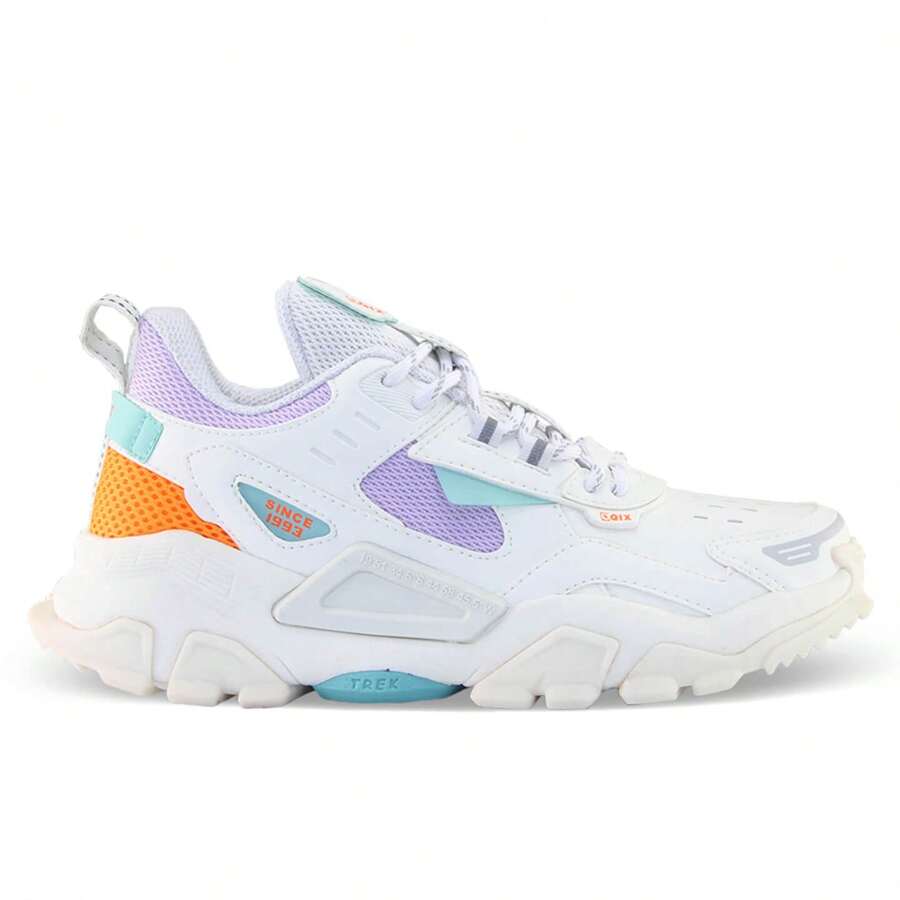 Men Sneakers - 白色和淡紫色 - 查看 1
