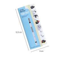 1入萌版韓國站立式動物書籤便箋,n次使用記事本,隨機顏色款式 - 彩色 - 查看 5