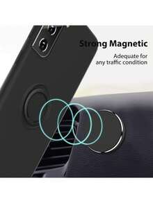 Soporte Magnético para Celular Coche Casa Oficina - Negro - Ver 5