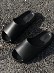 Herren Wasserdichte Anti-rutsch Dicke Sohlen Hausschuhe Mit Einfachem Design, Lässig