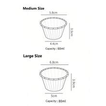 Miliocry 50 件捲邊紙杯蛋糕紙杯,防油巧克力蛋糕紙杯,鬆餅烘焙杯,不沾蛋糕紙杯蛋糕紙杯蛋糕烘焙工具,耐烤箱高溫 - 紅色 - 查看 7