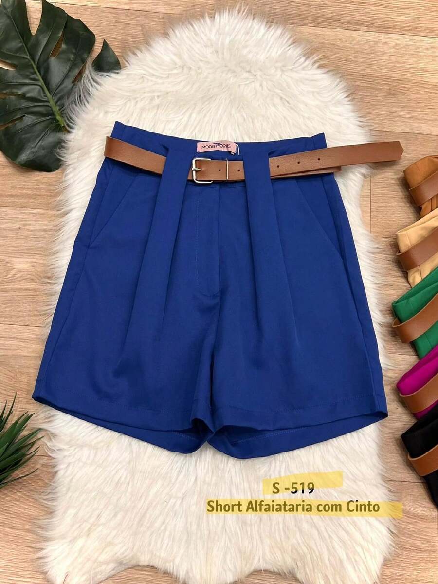 Women Shorts - 藍色 - 查看 1