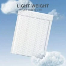 10pcs Shock-Resistant Bubble Bag Packaging - Perfect For Garment, Clothing & Small Items Shipping Back To School - White - View 2