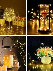 5pcs Copper Wire String Lights For Decoration, With Colored Lights, Used For Flowers, Gifts, Cakes And Buttonholes - Multicolor - View 2