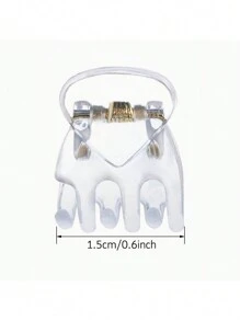 20pcs Women's Multicolor Mini Hair Clips, Great For Designing Hairstyles, Decorating Buns, Pinning Bangs, Strong Grip Multi-Functional Clips Casual Hair Claws Claw Clips Hair Jaw Clip Hair Clamps Hair Clutch Hair Catcher Clip Fall Winter Hair Accessories For Women For Vacation Outfits Woman - Multicolor - View 3