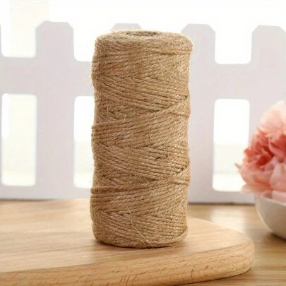 100 M/Rool Of Natural Jute Twine - Perfect For Gardening, Plant Wrapping, Arts & Crafts, And Weddings!