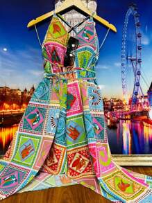 Women Dresses - Màu xanh lam - Xem 2