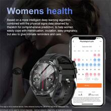 LIGE Đồng hồ thông minh , NFC Âm nhạc Điều khiển , Không dây Gọi , 100 + Thể thao Chế độ , Theo dõi giấc ngủ , GPS Chuyển động Theo dõi , Đếm số bước , Calories , Khoảng cách , Thời tiết , Nam Đồng hồ - Bạc - Xem 5