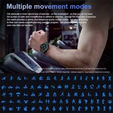 LIGE Đồng hồ thông minh , NFC Âm nhạc Điều khiển , Không dây Gọi , 100 + Thể thao Chế độ , Theo dõi giấc ngủ , GPS Chuyển động Theo dõi , Đếm số bước , Calories , Khoảng cách , Thời tiết , Nam Đồng hồ - Bạc - Xem 2