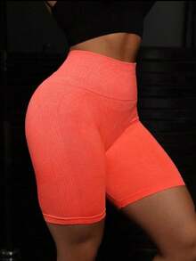 Women Shorts - 橘色 - 查看 3