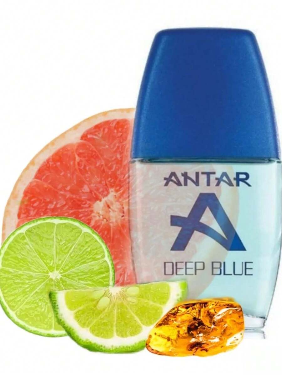 Fuller Antar , Antar Deep Blue And Antar Amber. Cologne With Atomizer For Men 60 Ml - Blue - View 1