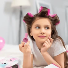Kit De Maquillaje Niñas Kawaii Juguete Lavable No Toxico - Rosa - Ver 8