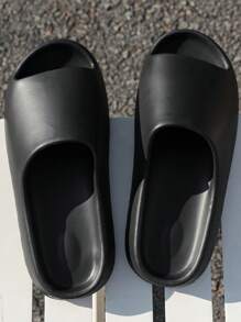 Herren Wasserdichte Anti-rutsch Dicke Sohlen Hausschuhe Mit Einfachem Design, Lässig