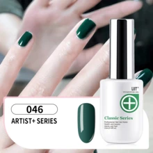 綠色凝膠指甲油,13毫升uv可固化凝膠指甲油,適用於指甲藝術diy指甲油,顏色046,綠色 - 綠色 - 查看 8