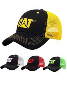 1 Miếng Đúng mốt Thêu Không giới tính Mũ Trucker , Lưới thoáng khí Chống nắng Có thể điều chỉnh Mũ bóng chày - Màu vàng - Xem 1