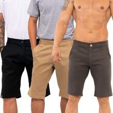 Men Shorts - 黑色 - 查看 3