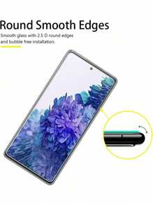 Tấm bảo vệ màn hình độ nét cao bằng nhôm phẳng Tương thích với điện thoại di động Samsung, 1/2/3 miếng - trắng - Xem 7