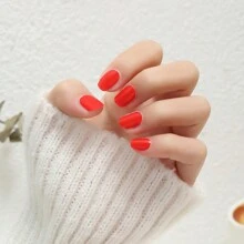 22 Stücke Semi-hard Gel Nagel Kit, Geeignet Für Uv Lampen, Schneidebeständigkeit, Lang Anhaltende Nagelstreifen, Komplett Bedeckende Nagellackstreifen, Salon Qualität Und Langlebigkeit, Einfach Anwendbar Und Abnehmbares Design, Mit Kunststickern Für Frauen/mädchen, Ideal Als Geschenk Für Festival Und Geliebte.