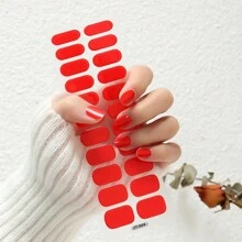 22 Stücke Semi-hard Gel Nagel Kit, Geeignet Für Uv Lampen, Schneidebeständigkeit, Lang Anhaltende Nagelstreifen, Komplett Bedeckende Nagellackstreifen, Salon Qualität Und Langlebigkeit, Einfach Anwendbar Und Abnehmbares Design, Mit Kunststickern Für Frauen/mädchen, Ideal Als Geschenk Für Festival Und Geliebte.