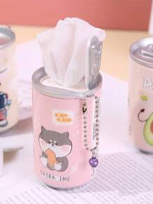 1 Pack Of 3 Cans Random Color And Patterned Mini Can Wet Wipes (Please Refer To The Last Picture) - Multicolor - View 6