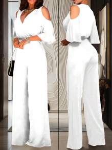 Palazzo  Con Mangas Abiertas Aun Costado - Blanco - Ver 2