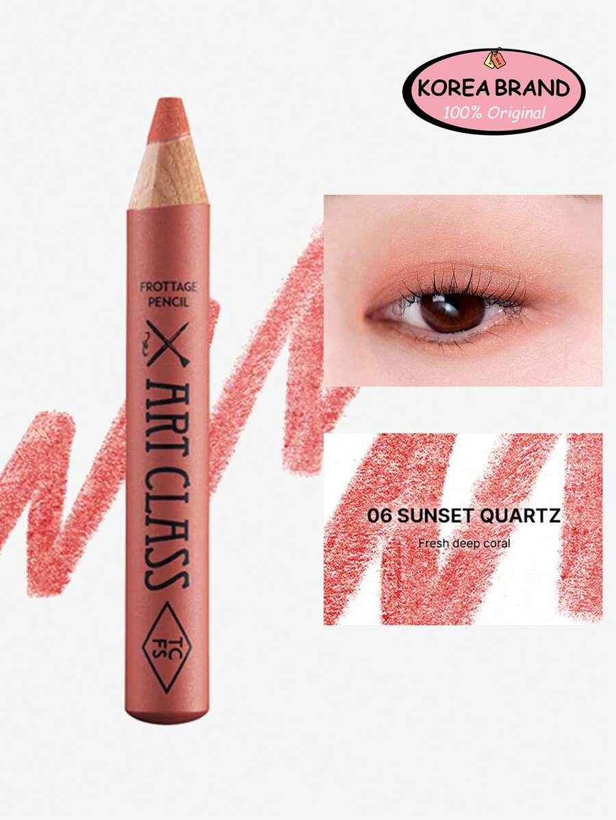 Too Cool Artclass Matte Eyeliner Pencil #6 Sunset Quartz, Creamy Powder Blendable Formula, Lightweight Texture, Seamless Layering, Smudge-Proof, Breathable Hold, Skin-Friendly, Twist-Up Precise Tip, 1.1g/0.03oz, Korean Makeup, South Korea - #6 Sunset Quartz - 查看 1