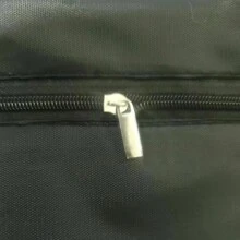 1入斜肩字母刺繡化妝收納包女用口袋折疊式化妝包便攜式旅行收納洗漱袋字母印花組織者盥洗用品情人節禮物 - 黑色 - 查看 13